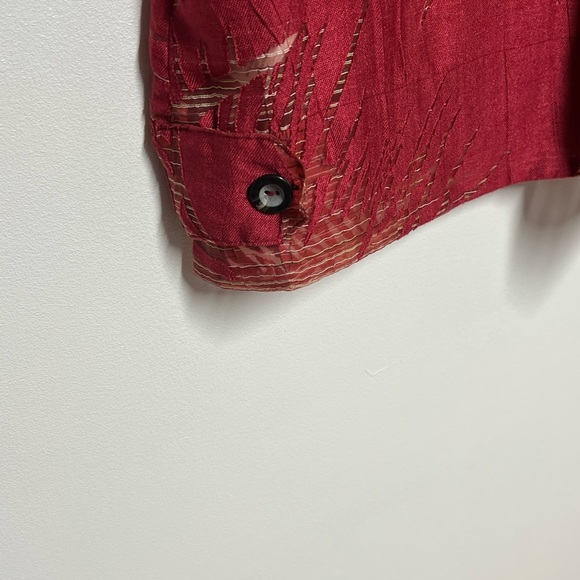 NWT Anthropologie Maeve Sum Palm Sheet MIDI Top Wine Sz 12 - Picture 8 of 8